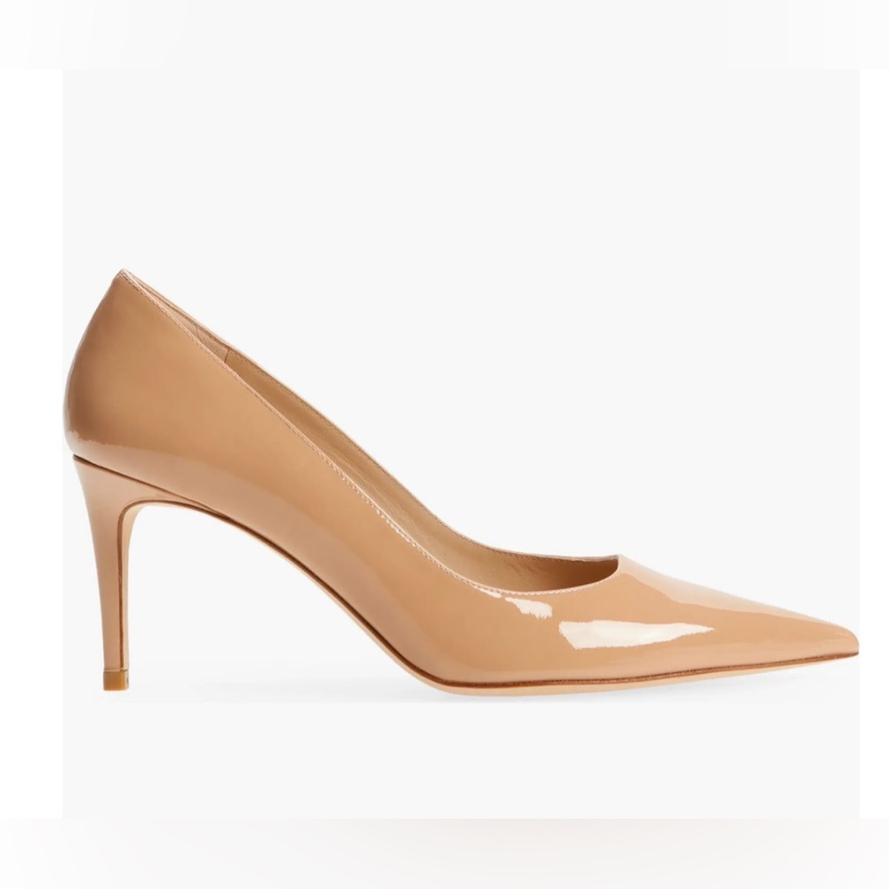Stuart Weitzman Beige Patent Heels